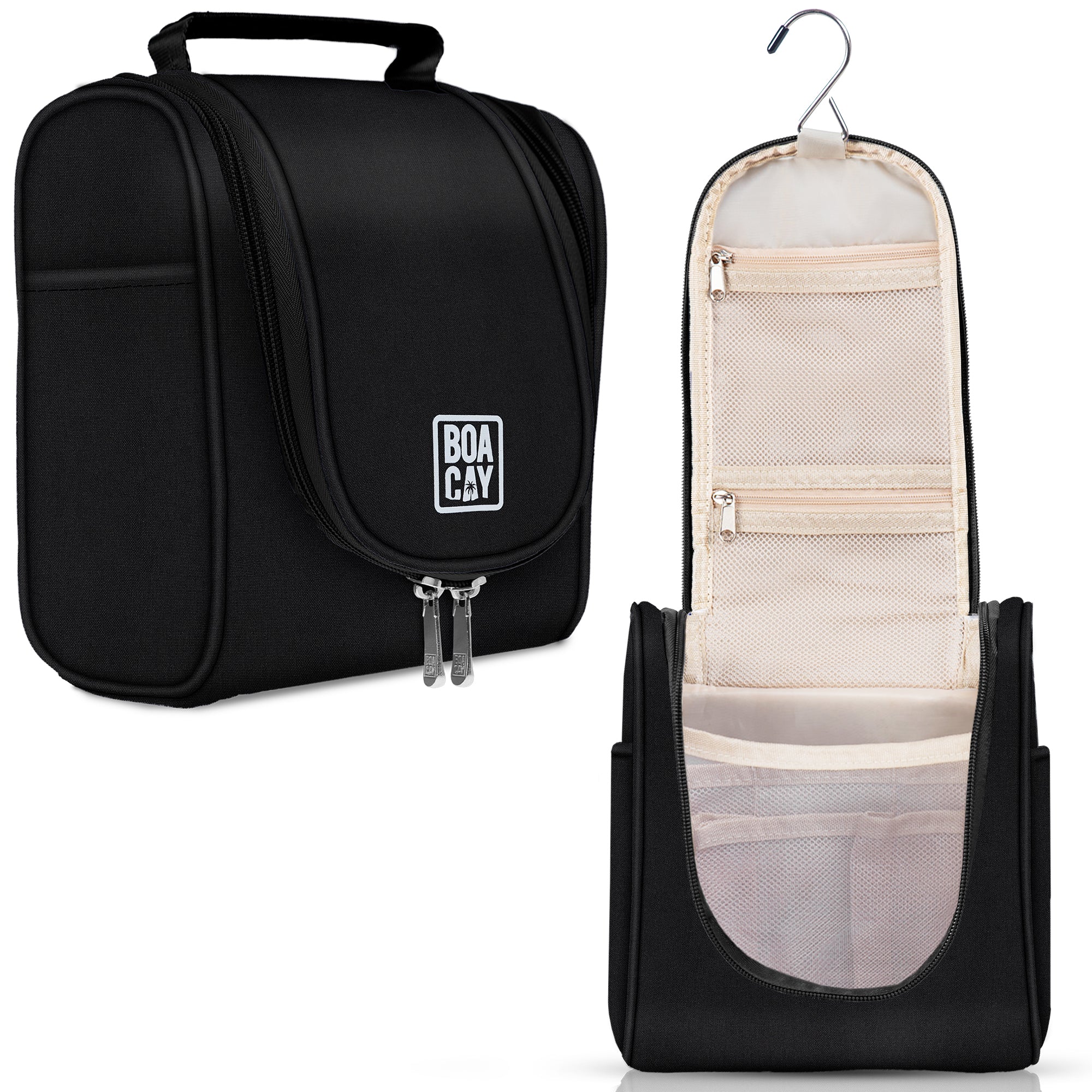 boracay premium hanging travel toiletry bag Small Collapsible Hanging Toiletry Bag - Sapphire Black