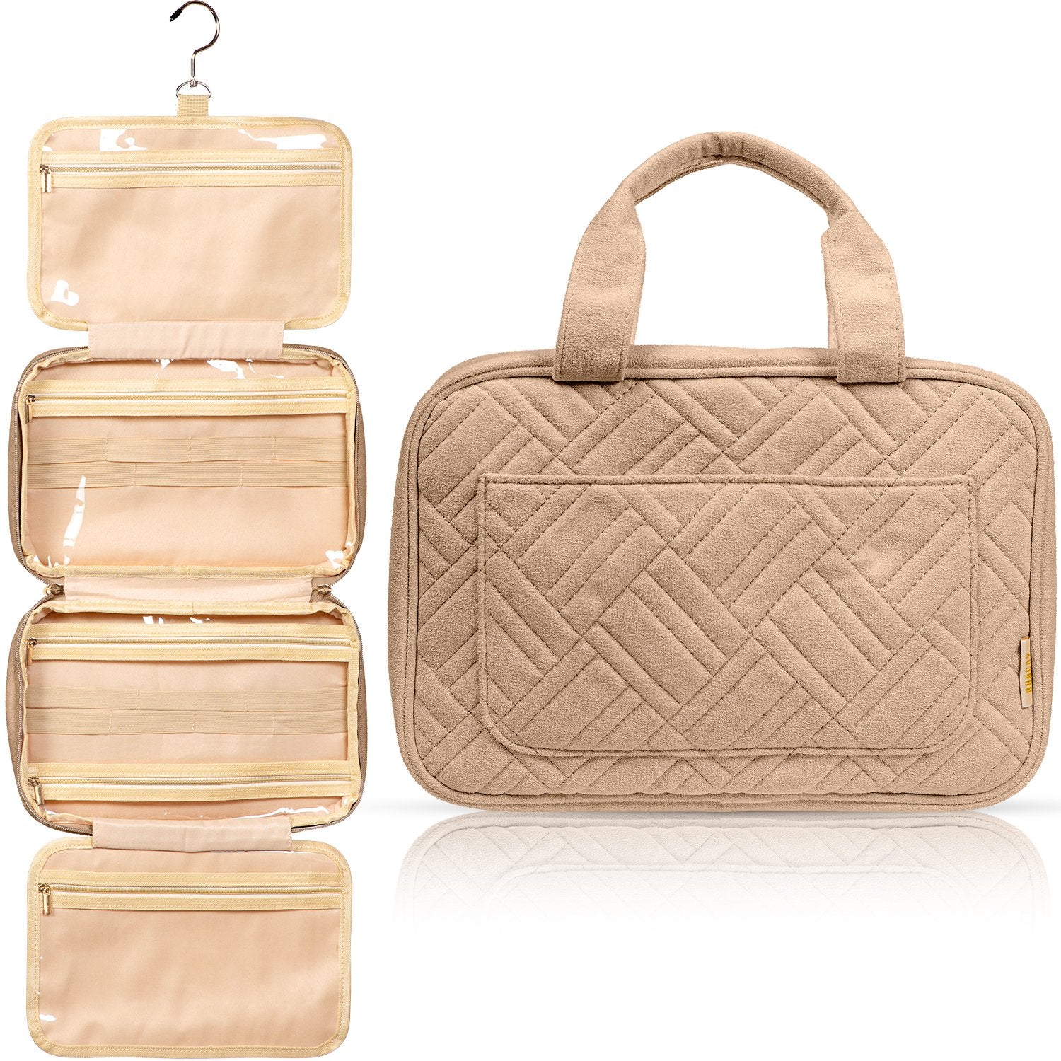 best travel toiletry bag for ladies Medium Foldable Hanging Toiletry Bag