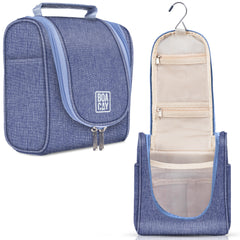 Small Collapsible Hanging Toiletry Bag - Violet Blue