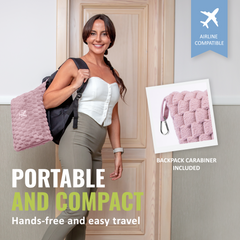 Honeycomb Packable Travel Blanket - Pink