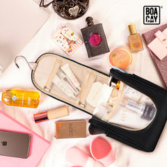Small Collapsible Hanging Toiletry Bag - Sapphire Black