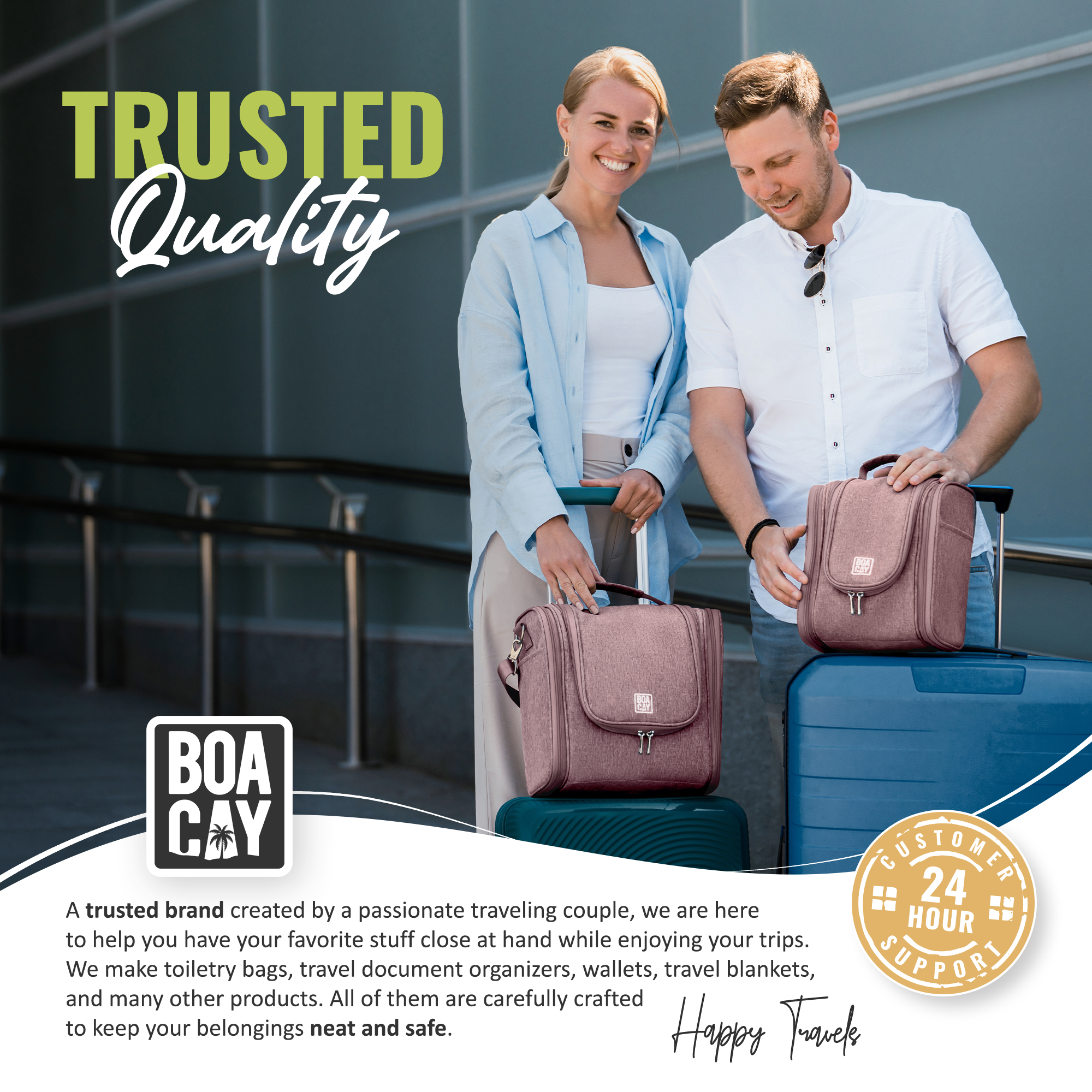 hanging travel toiletry hanging bag for couple Extra-Large Collapsible Hanging Toiletry Bag