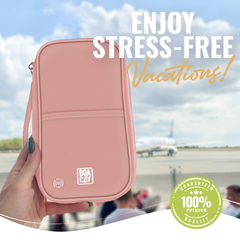 Document Organizer & Wallet (with RFID Blocker) - Dusty Rose