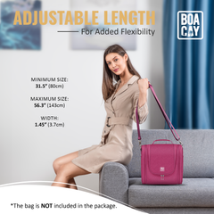 Shoulder Bag Strap - Cerise Pink