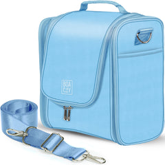 Extra-Large Collapsible Hanging Toiletry Bag - Baby Blue