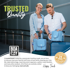 Extra-Large Collapsible Hanging Toiletry Bag - Baby Blue
