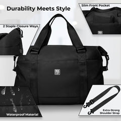 Duffle & Weekender Bag - Black