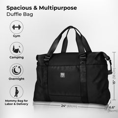 Duffle & Weekender Bag - Black