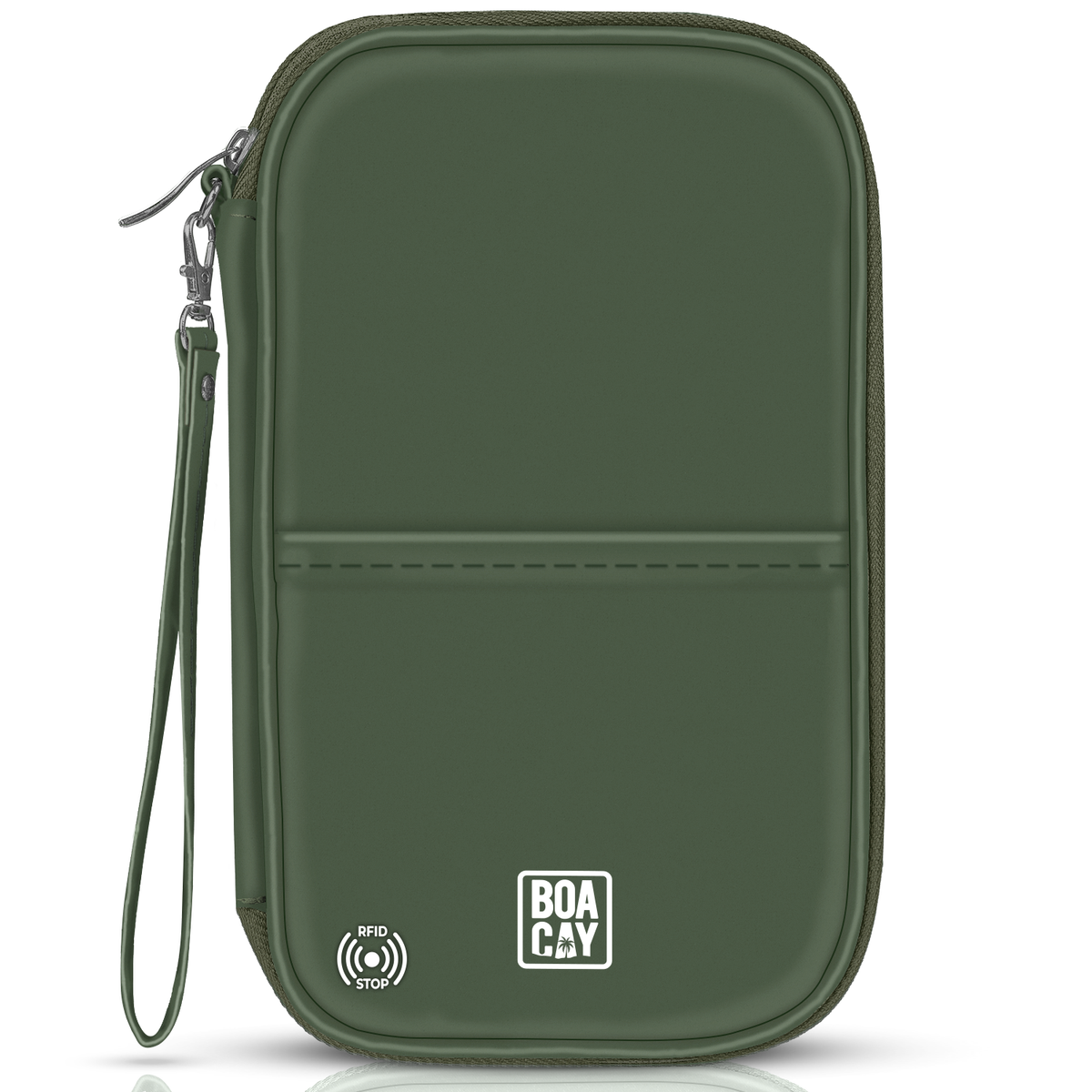 Document Organizer & Wallet (with RFID Blocker) - Olive Green