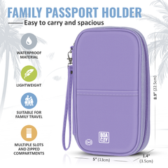 Document Organizer & Wallet (with RFID Blocker) - Lavender