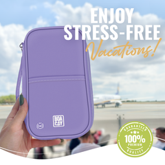 Document Organizer & Wallet (with RFID Blocker) - Lavender