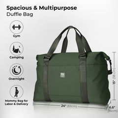 Duffle & Weekender Bag - Olive Green