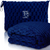 Navy Soft & Warm Travel Blanket for Airplane & Car - Honeycomb Embossed