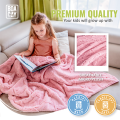Bunny Packable Travel Blanket - Pink