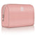 Rose Travel Toiletry Bag with multiple compartments for a perfect organization of your cosmetics. It is waterproof and perfect for travel, camping or business trips. Practical and Portable, this cosmetic bag is ideal for home use, but you can also fit it in your purse when you are on the go.
