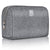 Gray Travel Toiletry Bag with multiple compartments for a perfect organization of your cosmetics. It is waterproof and perfect for travel, camping or business trips. Practical and Portable, this cosmetic bag is ideal for home use, but you can also fit it in your purse when you are on the go.