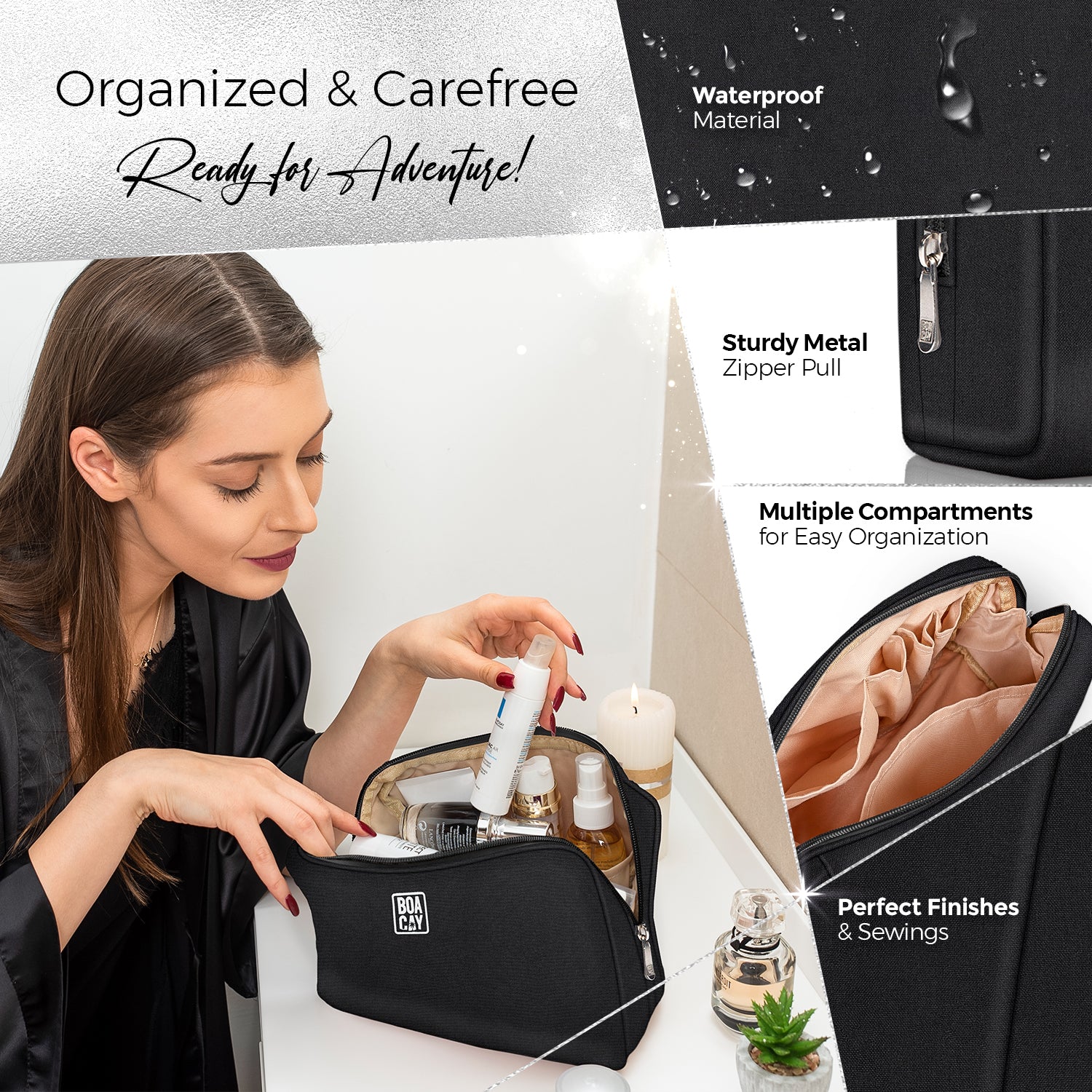 Big makeup sales bag with compartments