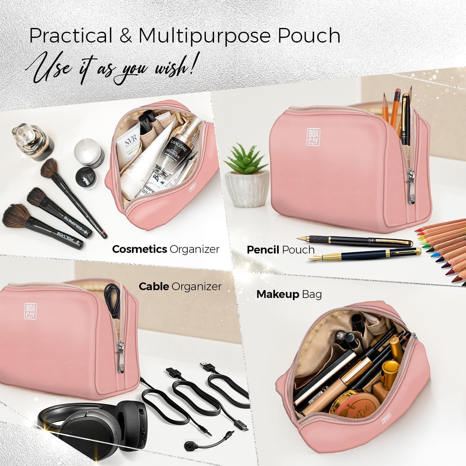 Cosmetic organizer pouch shop